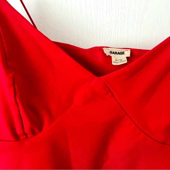 Garage Red Crop Top Cami Size M - Picture 4 of 5